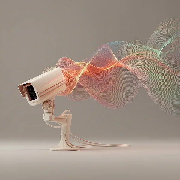 Camera waves background